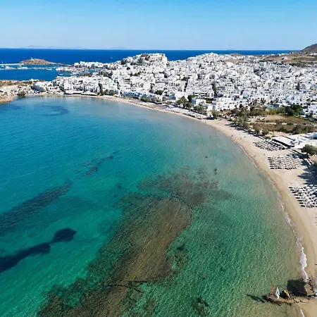 Island Flavor - Naxos Seaview Retreat With Balcony Apartment